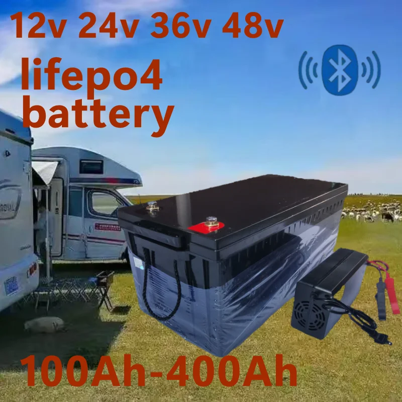 Lifepo4 12V 100Ah Bms Bluetooth - 防水 12V 200AH 150Ah 100AH 24V