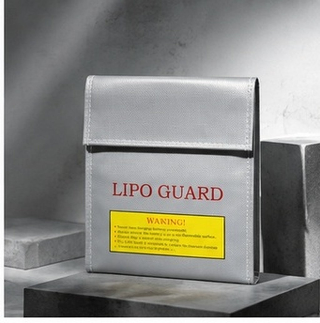 Lipo Battery Fireproof Safety Charge Box - 18x23cmの大型、耐火性、高耐久性リポバッテリー用安全充電バッグ。リポバッテリーの充電保護用、防爆収納ポーチ。