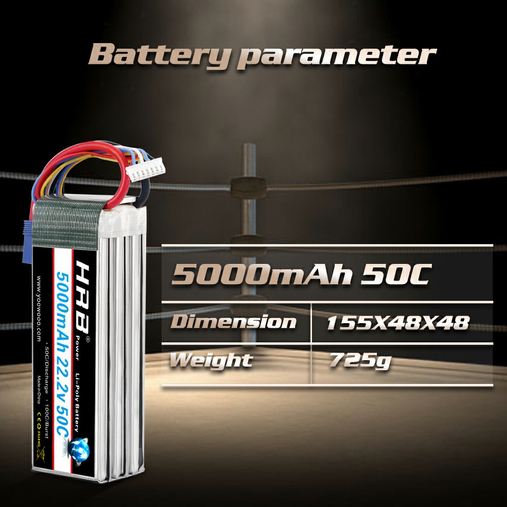 HRB 6S リポバッテリー 22.2V 5000mAh 5 - 6S Lipo Battery 22.2V 5000Mah のレビューと価格
