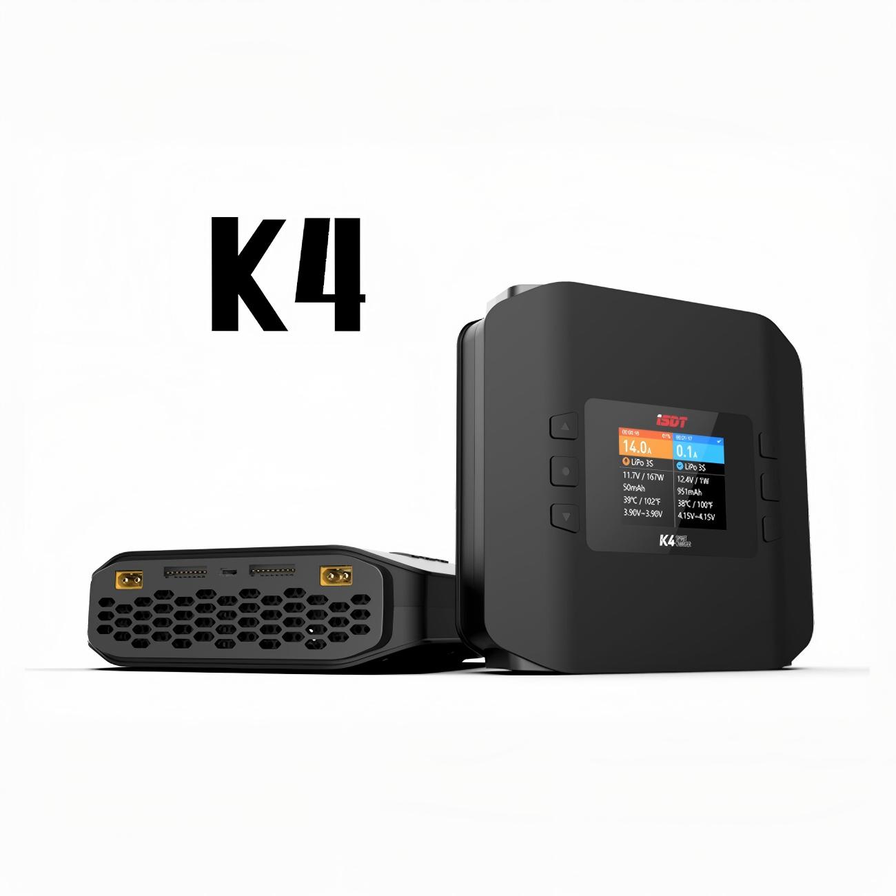 オリジナルISDT K4デュアルチャンネルスマートバランスチ - Isdt K4 Dual Lipo Charger のレビューと価格