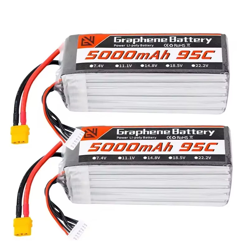 リポバッテリー 6S 5000mAh XT60 XT90 E - 6S Lipo Battery 22.2V 5000Mah のレビューと価格