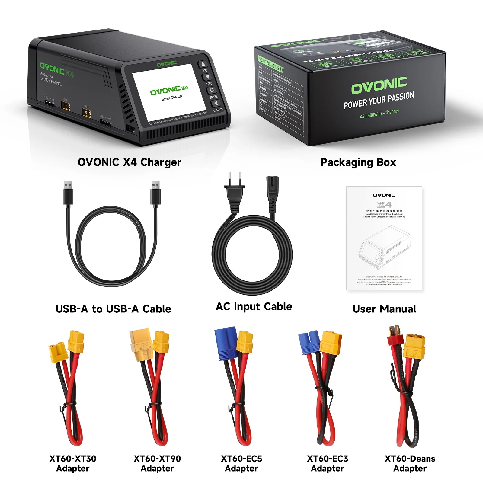 Ovonic X4 AC500W 4チャンネルスマートLiP - Toolkitrc M6Dac Smart Charger のレビューと価格