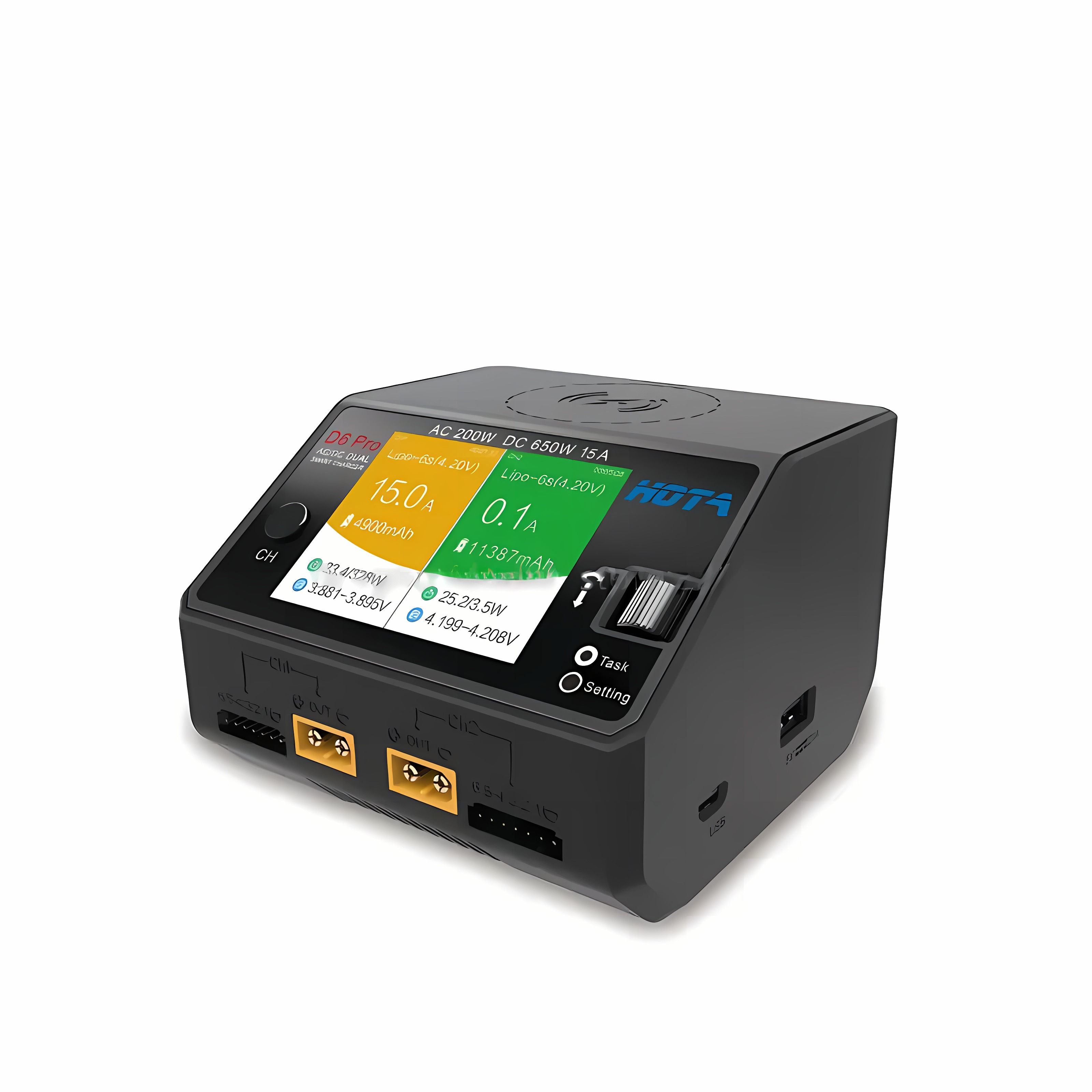 HOTA D6 Pro スマート充電器 AC200W DC6 - Hota D6 Pro Dual Lipo Charger のレビューと価格