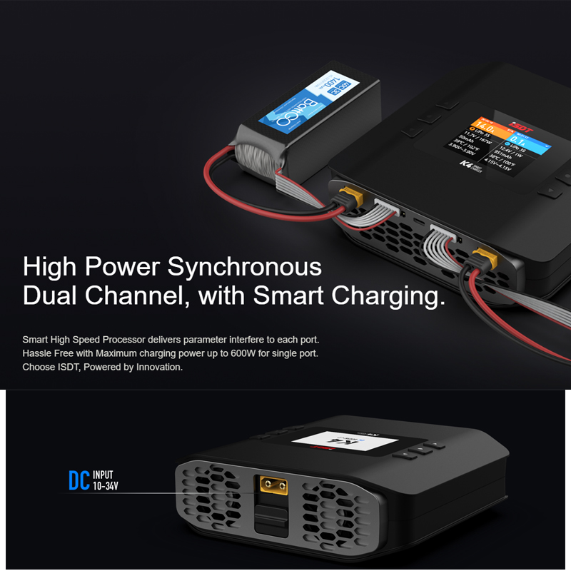 ISDT K4 1~8S リチウム電池スマート充電器 AC4 - Isdt K4 Dual Lipo Charger のレビューと価格